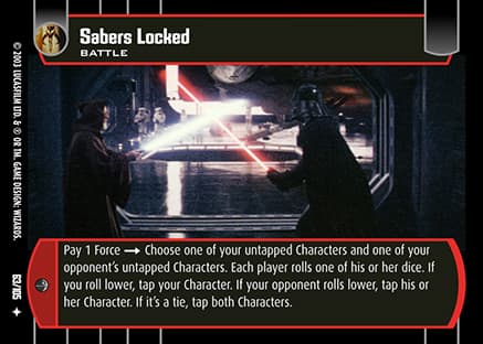 Sabers Locked