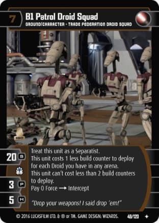 B1 Patrol Droid Squad