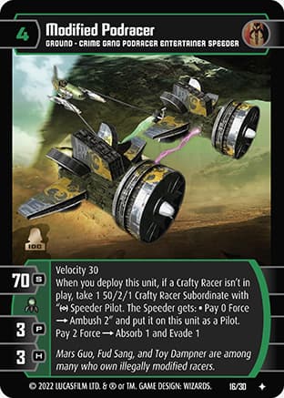 Modified Podracer