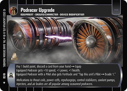 Podracer Upgrade