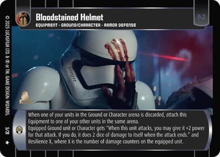 Bloodstained Helmet