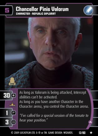 Chancellor Finis Valorum (A)