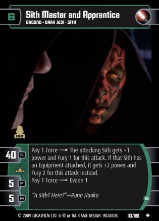 Sith Master and Apprentice (B)