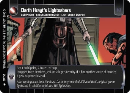 Darth Krayt's Lightsabers (B)