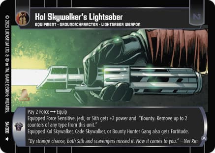 Kol Skywalker's Lightsaber (A)