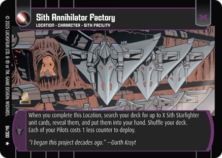 Sith Annihilator Factory