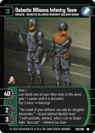 Galactic Alliance Infantry Team