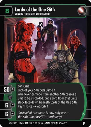 Lords of the One Sith (A) (Promo)