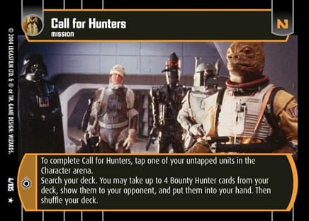 Call for Hunters