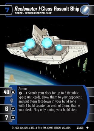 Acclamator I-Class Assault Ship