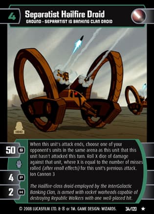 Separatist Hailfire Droid