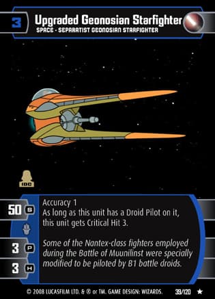 Upgraded Geonosian Starfighter