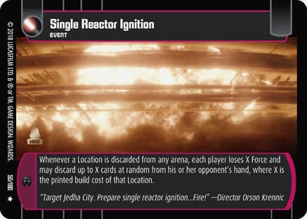 Single Reactor Ignition