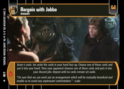 Bargain with Jabba