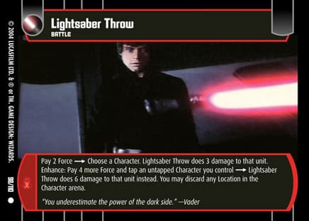 Lightsaber Throw