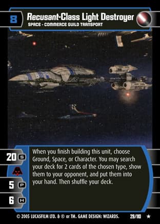 Recusant-Class Light Destroyer