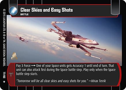 Clear Skies and Easy Shots