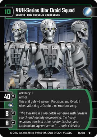 YVH-Series War Droid Squad
