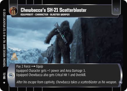 Chewbacca's SH-21 Scatterblaster (A)