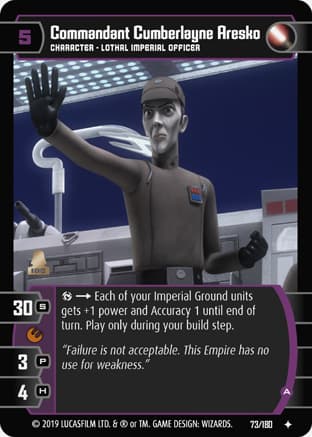 Commandant Cumberlayne Aresko (A)