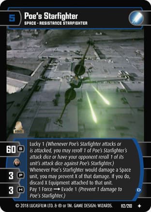 Poe's Starfighter (D) (Starter)