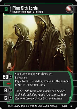 First Sith Lords (A)