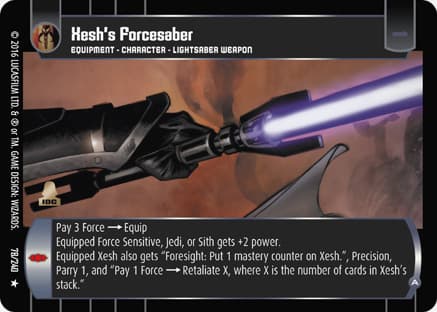Xesh's Forcesaber (A)