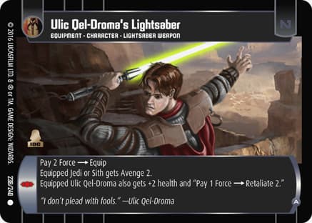 Ulic Qel-Droma's Lightsaber (A)