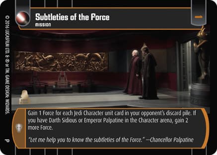 Subtleties of the Force