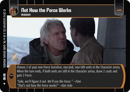 Not How the Force Works