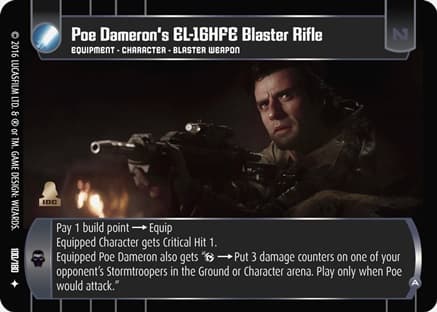 Poe Dameron's EL-16HFE Blaster Rifle (A)