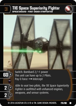 TIE Space Superiority Fighter