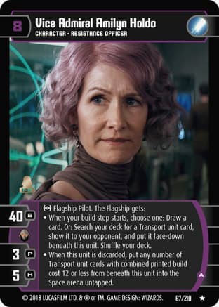 Vice Admiral Amilyn Holdo (A)