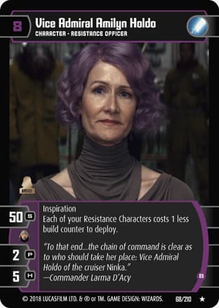 Vice Admiral Amilyn Holdo (B)