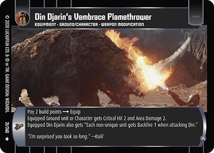 Din Djarin's Vambrace Flamethrower (A)