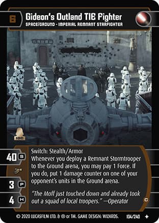 Gideon's Outland TIE Fighter (C)