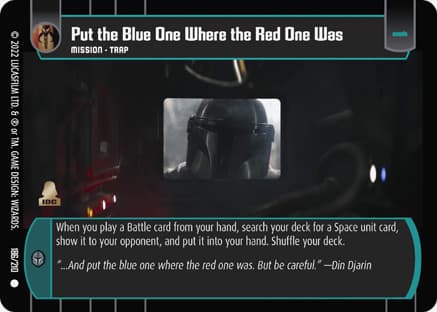 Put the Blue One Where the Red One Was