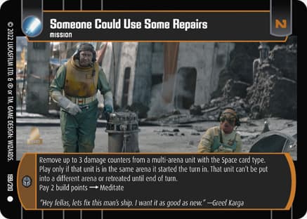 Someone Could Use Some Repairs
