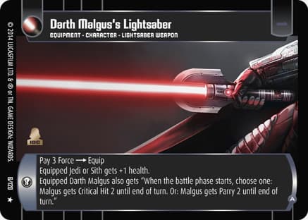 Darth Malgus's Lightsaber (A)