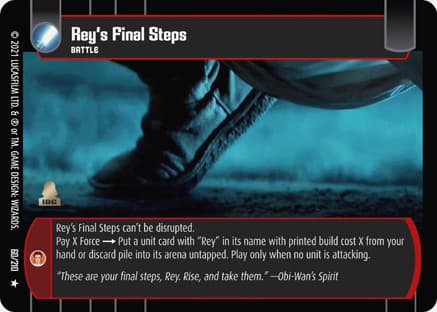 Rey's Final Steps