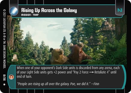 Rising Up Across the Galaxy