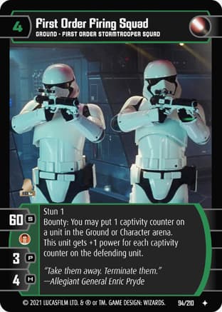 First Order Firing Squad