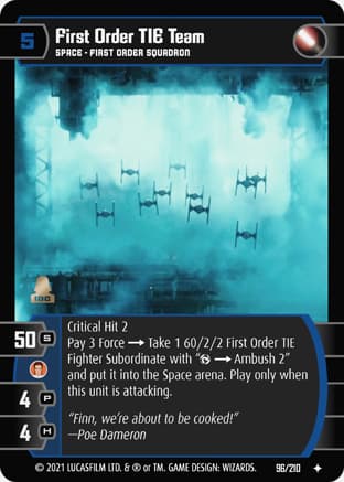 First Order TIE Team