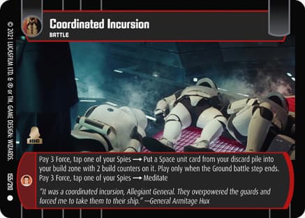Coordinated Incursion