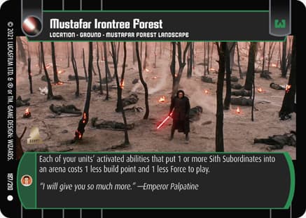Mustafar Irontree Forest