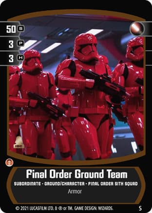 Final Order Ground Team