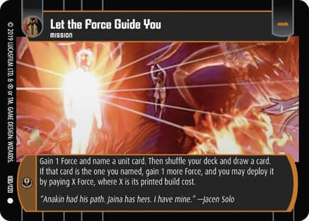Let the Force Guide You