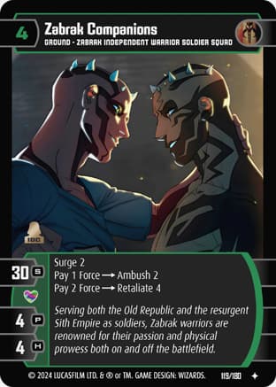 Zabrak Companions