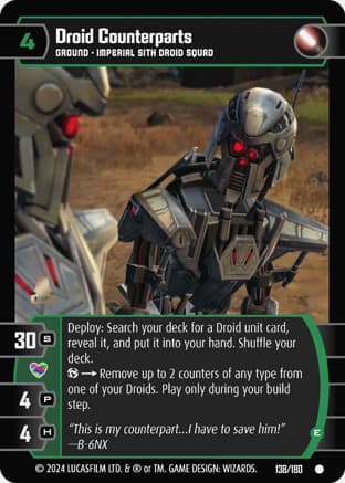 Droid Counterparts (E)
