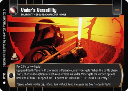 Vader's Versatility